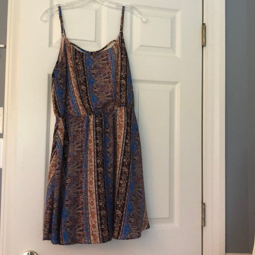 Patterned Mini Skater Dress